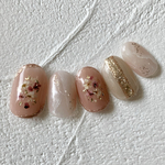 ネイルチップ　付け爪　春　春ネイル　フラワーネイル　入学式ネイル　成人式ネイル　ブライダルネイル　結婚式ネイル　前撮り