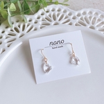 【再々販】ミニハート♡クリアピアス/イヤリング サージカルステンレス nonoacs ✽ 小ぶり 軽い 小さい 夏 透明