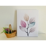 アートパネル 「Scandinavian leafs」 キャンバスアート  インテリアパネル  北欧  植物  