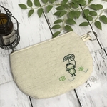 再販＊刺繍ポーチ🐸カエル