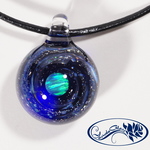【Yasuda Glass】 ガラスの小宇宙　クリスタルオパール ペンダント　No.CM1202S