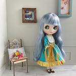 春のレディライク・ワンピース（グリーン）