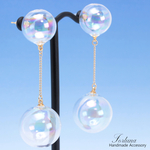揺れるしゃぼんだま(515)  ピアス/ノンホールピアス/樹脂ピアス
