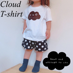 ネーム×メッセージ入り＊もくもく 雲 オーダー Tシャツ