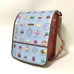 Ｌ　ブルー　マカロン　スウィーツ　ランドセルカバー　ラミネート　女の子　