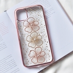 刺繍フラワーケース　iphoneケース　7.8.X XR.SE.5.6.11.11pro SE2 12 android 全機種対応　ソフトケース　TPU 手帳型ケース　刺繍　押し花風　スマホケース