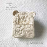 受注制作　kumasan Ga Baby backpack クリーム 綿100%  Mサイズ ベビーリュック