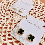 クローバー　ピアス　イヤリング　ゴールド