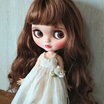 207.*ふんわり紅茶染めガーゼのキャミワンピース *ブライスアウトフィット