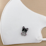 フレンチブルドッグのかわいいマスクピアス