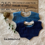 デニム風ダブルガーゼのお星様スタイ