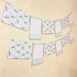 Photo Garland＊フォトガーランド＊フォトアルバム＊小花×ブルーキラキラ