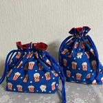 オーダー品✨🍿ポップコーンビションフリーゼ☆お弁当袋5点