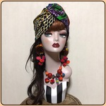 一点もの  アフリカン ターバン ヘアターバン ヘアバンド レトロポップ ボヘミアン