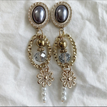 再販！！ゴールドフラワーピアス