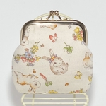 うさぎ柄がま口財布