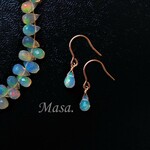 【14Kgf】オパール Ｓsize5～6mmピアス／イヤリング