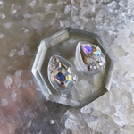 glass drop nuance crystal Earrings ②