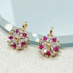 2pcs・ストロベリーフラワーのチャーム　e-63