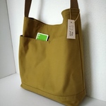 ななめ掛けできるショルダーバッグ（桑茶色、11号帆布)