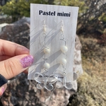 uneune butterfly clear pierce/earring