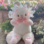 おすわりうさぎ(ボンネ、グラスアイ）