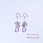 【再販2】Swarovski×Czech beads（Sunrise）　ピアス/イヤリング