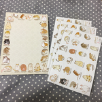 齧歯類のシールシート+イラストカード