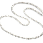 コットンパール　 ロングネックレス　 80cm/8ｍｍ　 日本製　送料無料！
