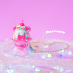 くまちゃんパフェネックレス🧸バニラ🍨
