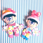【ぬい】【受注】🍒🍓フルーツ柄🍑🍏オーバーオール　