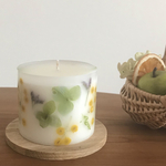 紫陽花とミモザのソイボタニカルキャンドル　