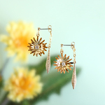 たんぽぽの2wayピアス・フロントバックピアス/p1284