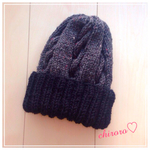 【再販♡*受注制作】ツートンcolor*ケーブル帽