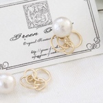 コットンパールの2wayピアス( bubble )
