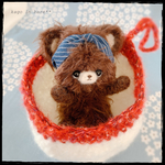 オーダー品＊カゴ入りコロンとクマちゃん🐻