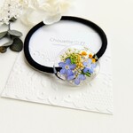 春♡忘れな草と小花のヘアアクセサリー🌼選べるヘヤゴム／ポニーフック