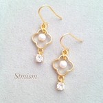 揺れ花❤️パールピアス