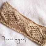 ダイヤ模様のナチュラルヘアバンド