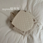 ハンドメイド　ベビーリュック　キルティング×キナリ