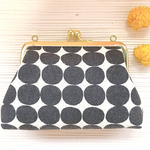 水玉　ドット　ミニがま口バック👛