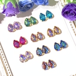 （小）特殊オーロラドロップビジュー18個入り