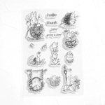 No.52　スタンプステッカー　イースターラビット　アクリル台用