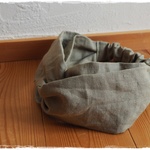 ＊　ピスタチオグリーンリネン　クロスヘアバンド　＊