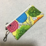 リップポーチ 北欧柄　カラフル フラワー