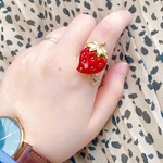 antique strawberry アンティーク ストロベリー いちご リング 指輪 花 フラワー
