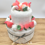 🍓 苺の2段ケーキ(小物入れ) 染38
