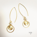 ロングフック サークルピアス