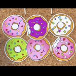 ❁︎カラフル❁︎ ドーナツ　アイロンワッペン　布ワッペン　アップリケ