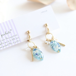 グリーンスターフラワーピアス/イヤリング